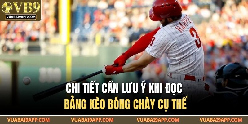 Chi tiết cần lưu ý khi đọc bảng kèo bóng chày cụ thể
