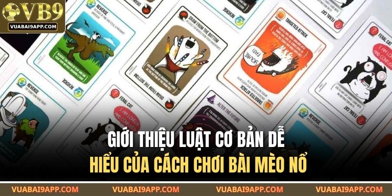 Cách Chơi Bài Mèo Nổ Dễ Hiểu Cho Người Mới Tại VUABAI9 2 Giới thiệu luật cơ bản dễ hiểu của cách chơi bài mèo nổ
